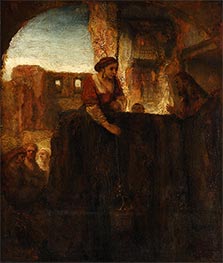 Christ and the Woman of Samaria | Rembrandt | Painting Reproduction