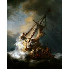 Christus im Sturm auf dem See Genezareth - Rembrandt