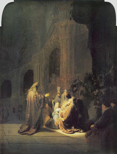 Simeon in Temple, 1631 | Rembrandt | Giclée Canvas Print