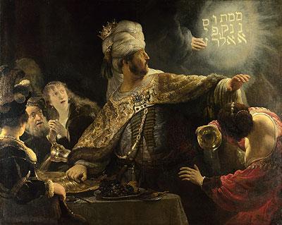Belshazzar's Feast, c.1635/38 | Rembrandt | Giclée Leinwand Kunstdruck