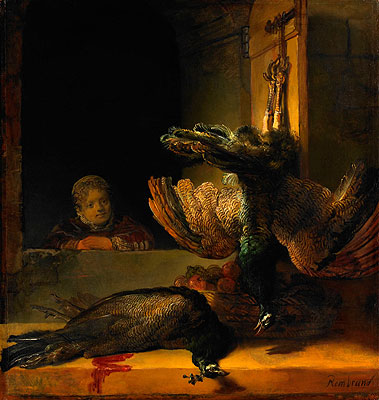 Dead Peacocks, c.1639 | Rembrandt | Giclée Leinwand Kunstdruck