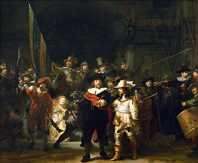 Die Nachtwache, 1642 | Rembrandt | Giclée Leinwand Kunstdruck