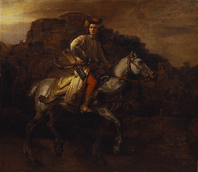 The Polish Rider, c.1655 | Rembrandt | Giclée Leinwand Kunstdruck