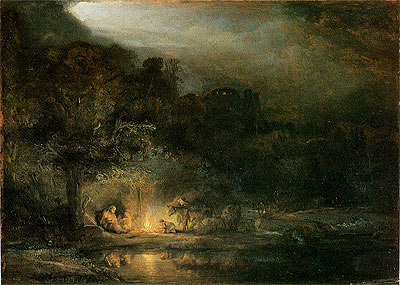 The Rest of the Flight into Egypt, 1647 | Rembrandt | Giclée Canvas Print