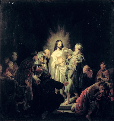 The Incredulity of St Thomas, n.d. | Rembrandt | Giclée Leinwand Kunstdruck