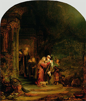 The Visitation, 1640 | Rembrandt | Giclée Leinwand Kunstdruck