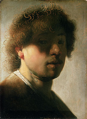 Porträt von Rembrandt mit überschatteten Augen, n.d. | Rembrandt