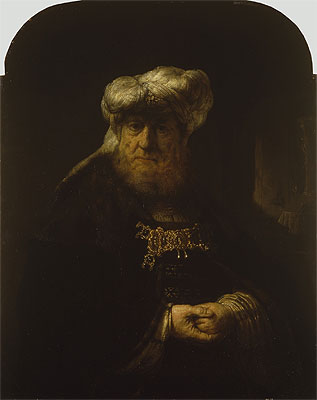 A Man in Oriental Costume, n.d. | Rembrandt | Giclée Canvas Print
