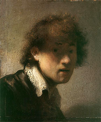 Self-Portrait, 1629 | Rembrandt | Giclée Leinwand Kunstdruck