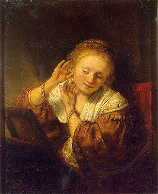 Junge Frau mit Ohrringen, 1657 | Rembrandt