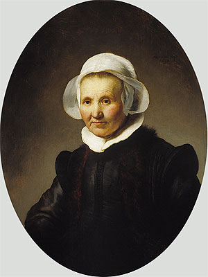Porträt von Aeltje Uylenburgh, 1632 von Rembrandt | Leinwand-Kunstdruck