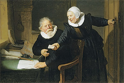 Portrait of Jan Rijcksen and his Wife, Griet Jans (The Shipbuilder and his Wife), 1633 | Rembrandt