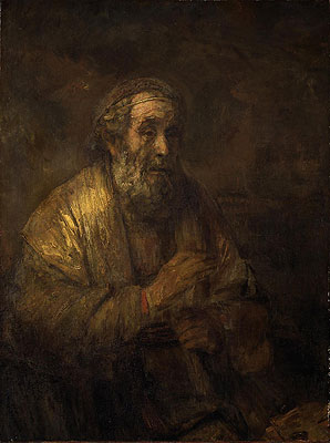 Homer, 1663 | Rembrandt | Giclée Leinwand Kunstdruck