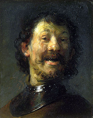Smiling Man, c.1629/30  | Rembrandt | Giclée Leinwand Kunstdruck