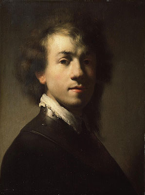 Portrait of Rembrandt at around Age of 23, c.1629 by Rembrandt | Canvas Print