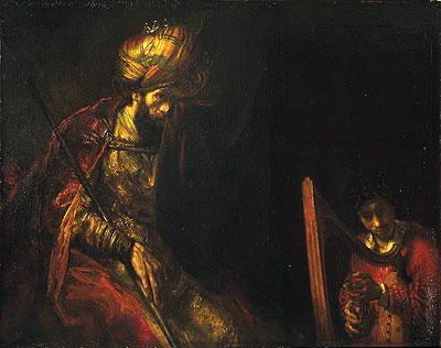 Saul and David, c.1650/55  | Rembrandt | Giclée Leinwand Kunstdruck