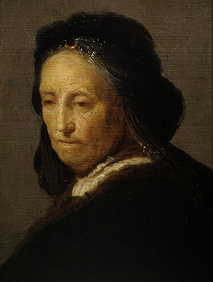 Rembrandt | Study of an Old Woman (Rembrandt's Mother), c.1630/35 | Giclée Canvas Print