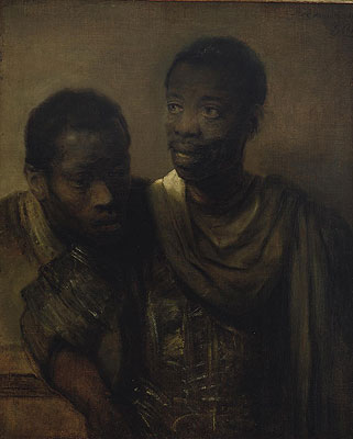 Rembrandt | Two Negroes, 1661 | Giclée Canvas Print