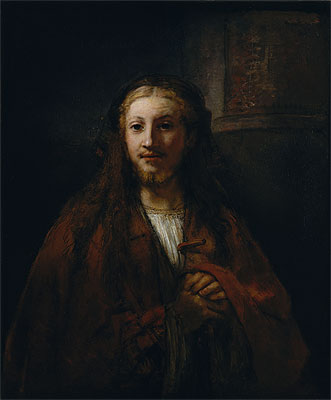 Christ with a Staff, 1661 | Rembrandt | Giclée Leinwand Kunstdruck