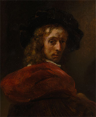 Man in a Red Cloak, n.d. | Rembrandt | Giclée Leinwand Kunstdruck