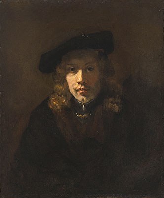 Man in a Beret, n.d. by Rembrandt | Canvas Print