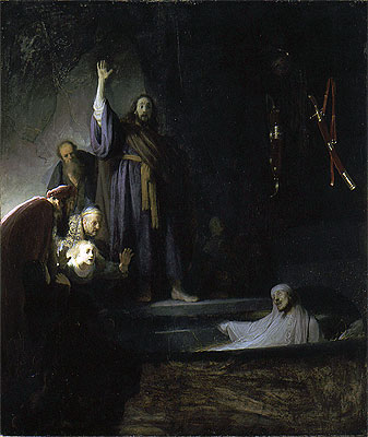 The Raising of Lazarus, c.1630 | Rembrandt | Giclée Leinwand Kunstdruck