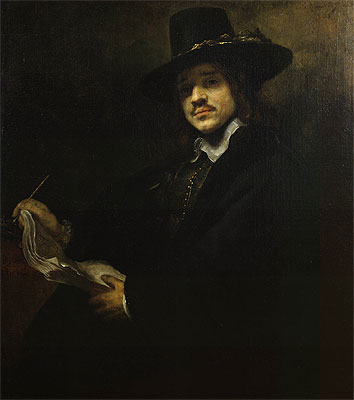 Portrait of a Young Artist, c.1647 | Rembrandt | Giclée Leinwand Kunstdruck