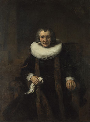 Porträt von Margaretha de Geer, Ehefrau von Jacob Trip, c.1661 | Rembrandt | Giclée Leinwand Kunstdruck