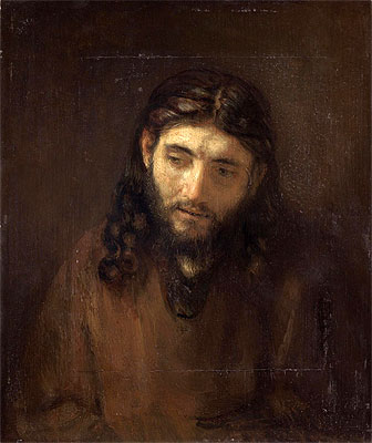 Head of Christ, c.1648/56 | Rembrandt | Giclée Leinwand Kunstdruck