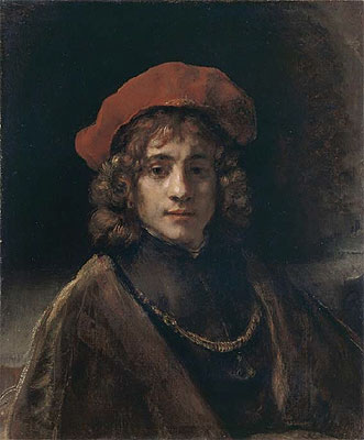 Titus, der Sohn des Künstlers, c.1657 von Rembrandt | Leinwand-Kunstdruck