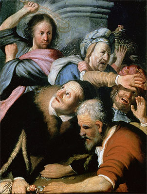Christ Driving the Moneychangers from the Temple, 1626 | Rembrandt | Giclée Leinwand Kunstdruck