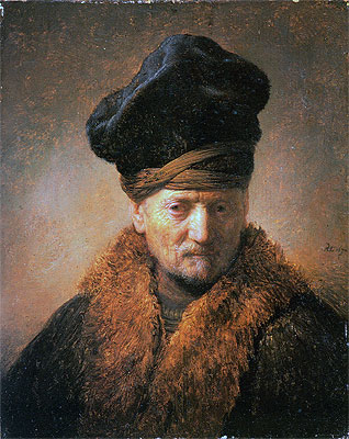 Rembrandt | Old Man in Fur Coat, 1630 | Giclée Canvas Print