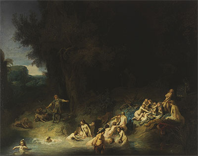 Diana with Actaeon and Callisto, 1634 by Rembrandt | Canvas Print