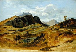 Landscape at Civitella, 1822 by Heinrich Reinhold | Canvas Print