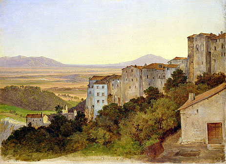 View of Olevano, c.1821/24 | Heinrich Reinhold | Giclée Canvas Print