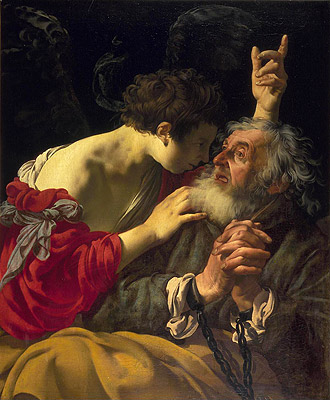 The Deliverance of Saint Peter, 1624 | Hendrick ter Brugghen | Giclée Canvas Print