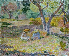 Little Girls Under the Olive Trees, 1906 | Henri Lebasque