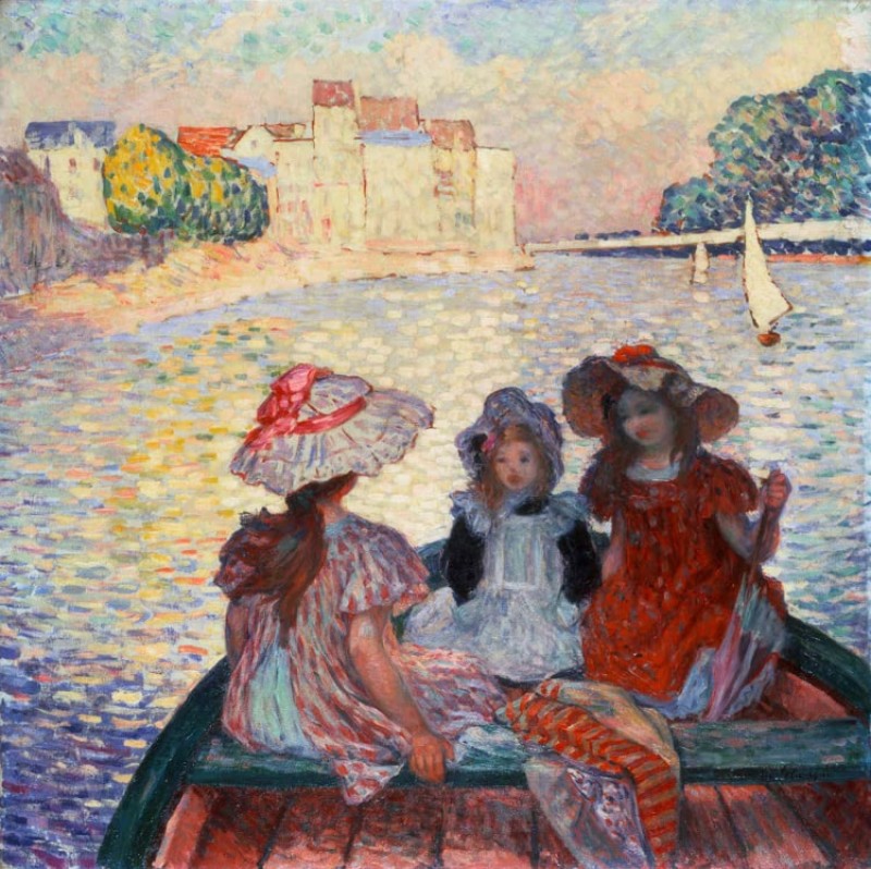 Girls in a Boat, c. 1900 | Henri Lebasque | Giclée Canvas Print
