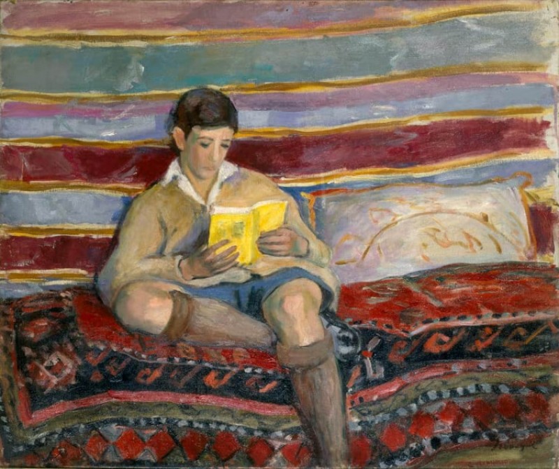 Young Boy Reading, 1930 | Henri Lebasque | Giclée Canvas Print