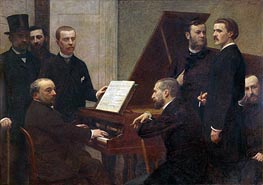 At the Piano, 1885 by Fantin-Latour | Canvas Print
