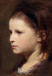 Head of a Young Girl | Fantin-Latour | Painting Reproduction