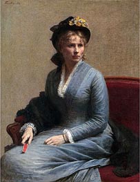 Charlotte Dubourg, 1882 by Fantin-Latour | Canvas Print