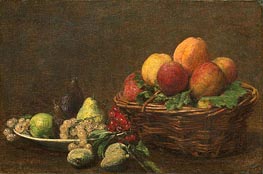 Still Life with Fruits, 1890 by Fantin-Latour | Canvas Print