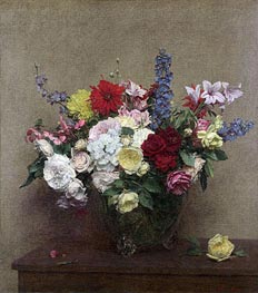 The Rosy Wealth of June, 1886 by Fantin-Latour | Canvas Print