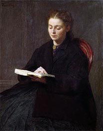 Reading, 1863 by Fantin-Latour | Canvas Print