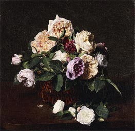 Fantin-Latour | Vase of Flowers, 1876 | Giclée Canvas Print
