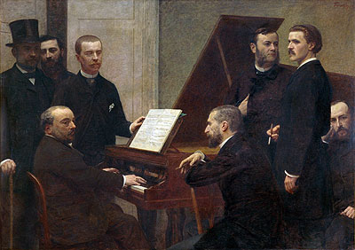 At the Piano, 1885 | Fantin-Latour | Giclée Canvas Print