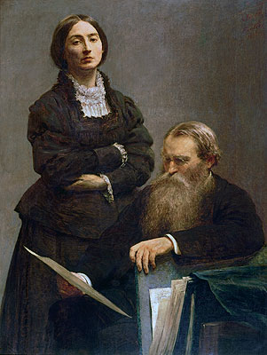 Mr and Mrs Edwin Edwards, 1875 | Fantin-Latour | Giclée Leinwand Kunstdruck