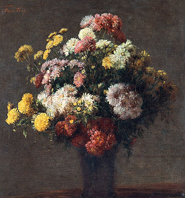 Chrysanthemen in Vase, 1875 | Fantin-Latour