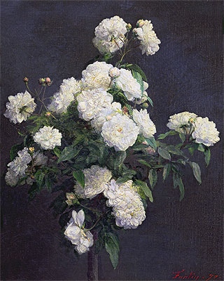 Stillleben mit weißen Pfingstrosen, 1870 | Fantin-Latour